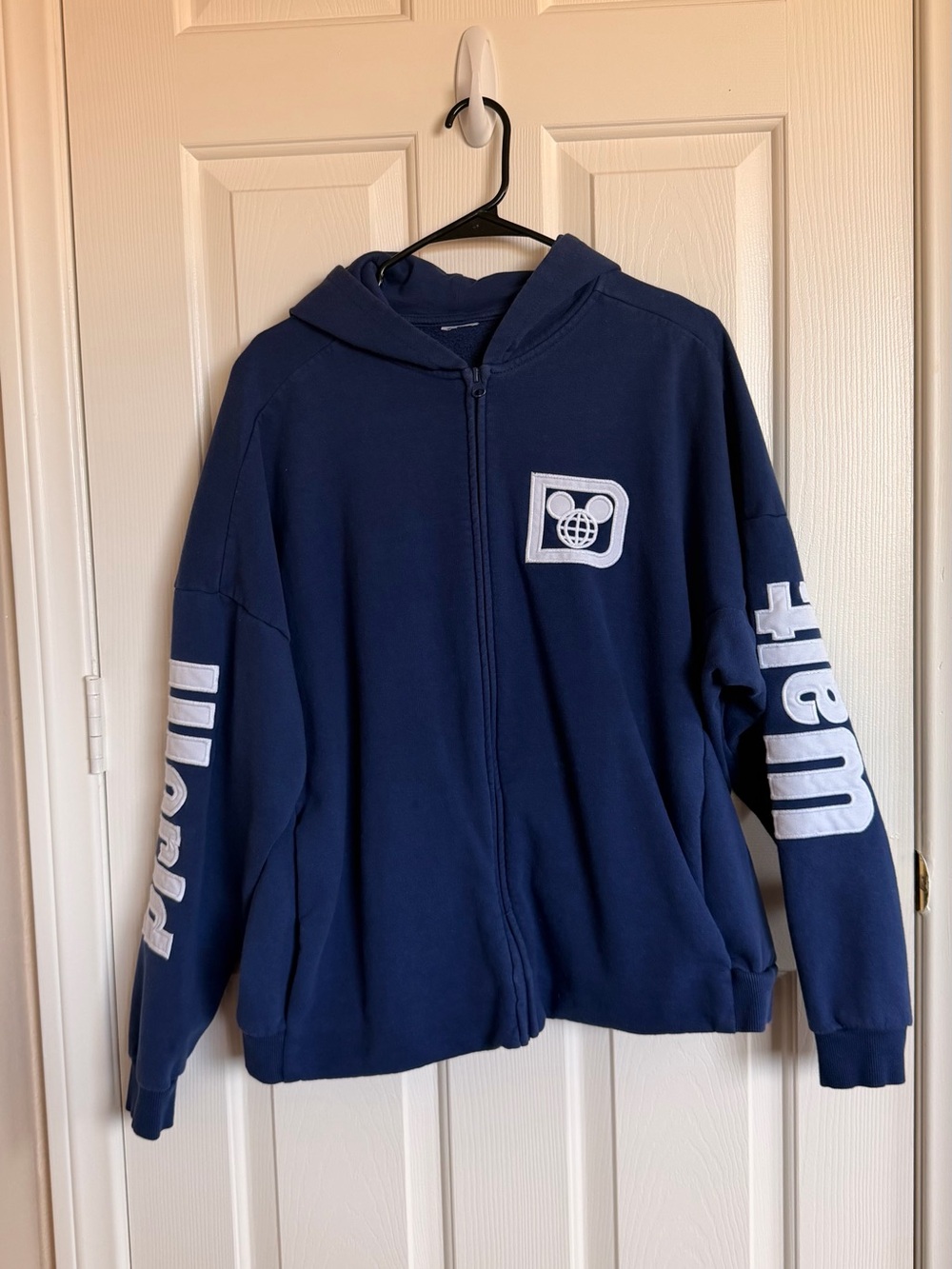 Disney Navy Blue Zip-Up Hoodie Jacket